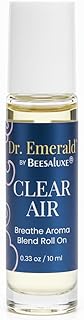 Dr. Emerald Clear Air Essential Oil Aromatherapy Blend Roll On - Fresh Botanical Oil with Eucalyptus, Peppermint & Pine - Pre Diluted Aromatherapy Roll On (10 ml / 0.33 oz, Clear Air)