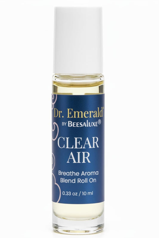 Dr. Emerald Clear Air Essential Oil Aromatherapy Blend Roll On - Fresh Botanical Oil with Eucalyptus