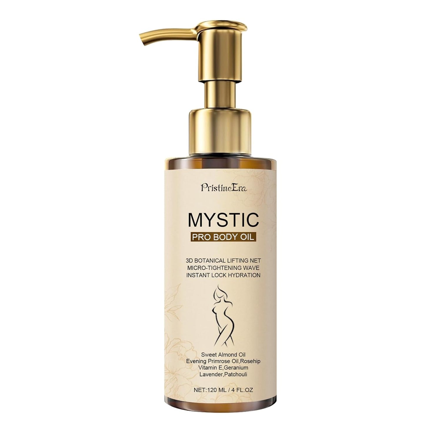 Mystic Body Firming Oil Deep Lasting Hydration and Firming Skin for Full Body Skin Tightening Body Oil After Shower 4.23 fl oz (Lavender)