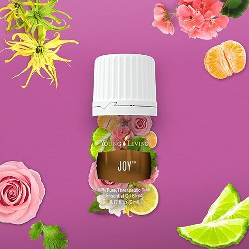 Young Living Joy Essential Oil Blend 5ml | Vegan-Friendly & Gluten-Free | Aromatherapy Oil | Aromatic Diffuser | Relaxation & Calming Aroma | Topical Use