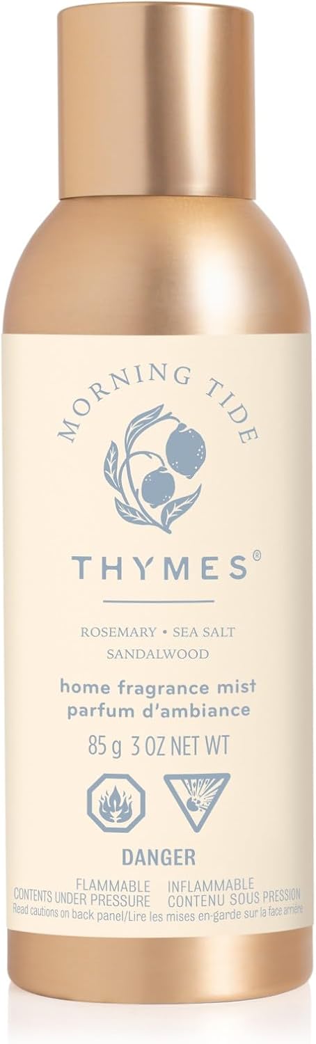 Thymes Home Fragrance Mist – Room Air Fresheners for Home Long Lasting – Air Freshener Spray – Scented Room Spray with Notes of Lemon, Rosemary, Sea Salt & Sandalwood (Morning Tide, 3 oz)