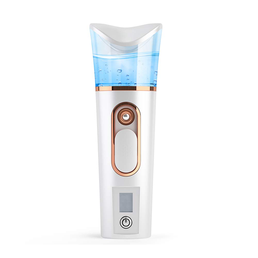 Handy Nano Mist Sprayer with Skin Analyzer Moisture Tester | Portable Facial Atomization, Eyelash Extensions Steamer, Large Capacity, Face Moisturizing & Hydration