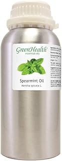 GreenHealth Spearmint Essential Oil 16 fl oz – 100% Pure & Uncut, Therapeutic Grade, Natural Aromatherapy Oil in Aluminum Bottle