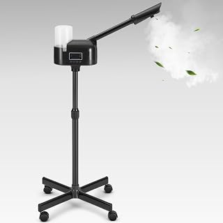 Artist hand Facial Steamer Professional, Hot Facial Steamer for Facial Deep Cleansing, Facial Steamer with Timer, Fast Heating Moisturizing for Esthetician Beauty Salon Spa Home Use, Black
