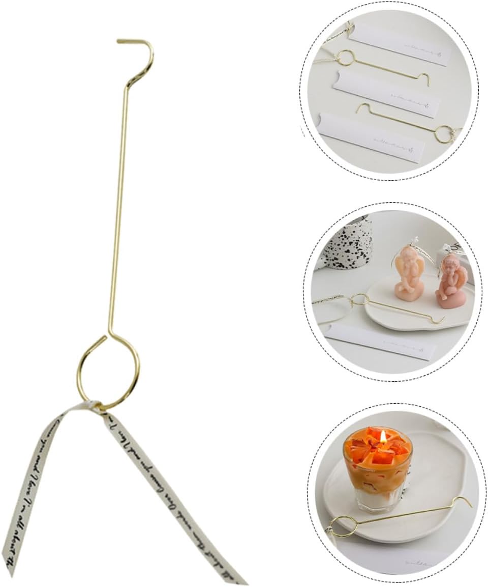 Wakauto 4pcs Stainless Steel Candle Snuffer and Wick Dipper Set Household Candle Extinguisher Tool and Flame Control