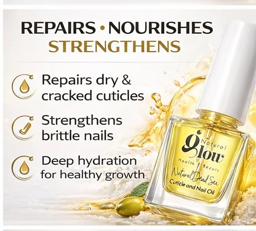 Dead Sea Cuticle & Nail Oil 5ML | Strengthens & Moisturizes Dry & Cracked Cuticles | With Jojoba, Argan, Olive, Almond & Castor Oils, Vitamin E | Nail Repair & Conditioning Oil