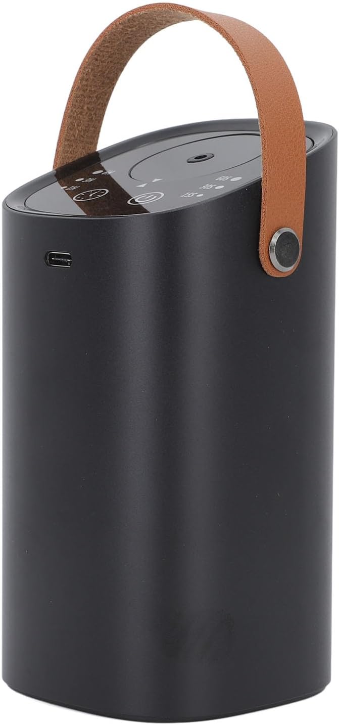 Waterless Essential Oil Diffuser, Rechargeable Portable Aromatherapy Diffuser Machine Automatic Intelligent USB Charging 20ml Capacity for Home Car Room Office