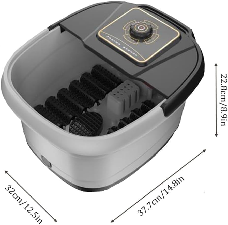 Foot Bath with Circulation Heat, Tub for Stress Relief, with and Massage RollersFoot