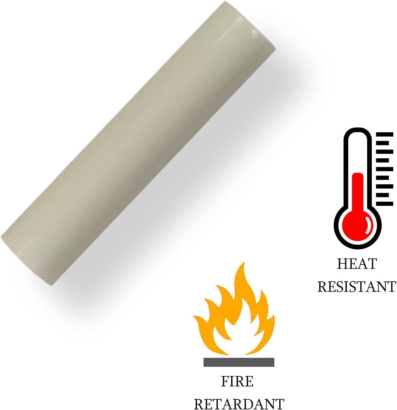 Ciata - 12 Pack - 3.5-inch Cream Plastic Drip Candle Covers with 13/16 inch Inside Diameter and 7/8 inch Outside Diameter (3.5-inch, Cream Plastic)