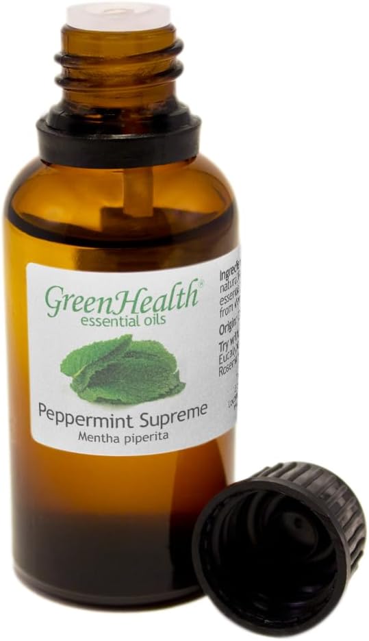 1 fl oz Peppermint Essential Oil (Mentha Piperita) (100% Pure & Uncut) - GreenHealth