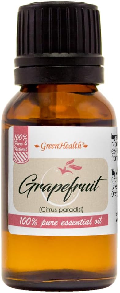 GreenHealth Grapefruit (Pink) – 1/2 fl oz (15 ml) Glass Bottle – 100% Pure
