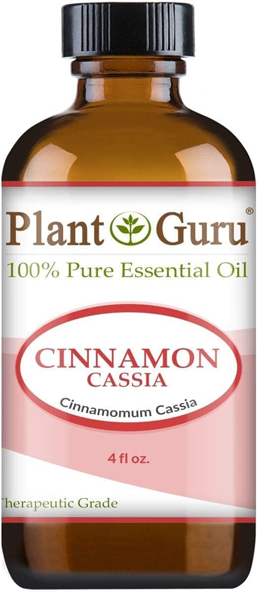 Plant Guru Cinnamon Cassia Essential Oil 4 oz 100% Pure Undiluted Therapeutic Grade