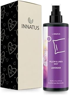 All-Natural Pillow & Linen Spray – 4oz Aromatherapy Mist for Relaxation & Better Sleep – Chemical-Free, Water-Based Bedding & Room Spray