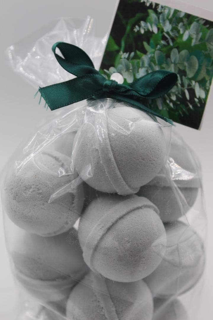 Spa Pure EUCALYPTUS & SPEARMINT - 14 Bath Bomb Fizzies - 14 per bag - USA MADE, SHEA, MANGO AND COCOA BUTTER, Ultra Moisturizing - Great for Dry Skin