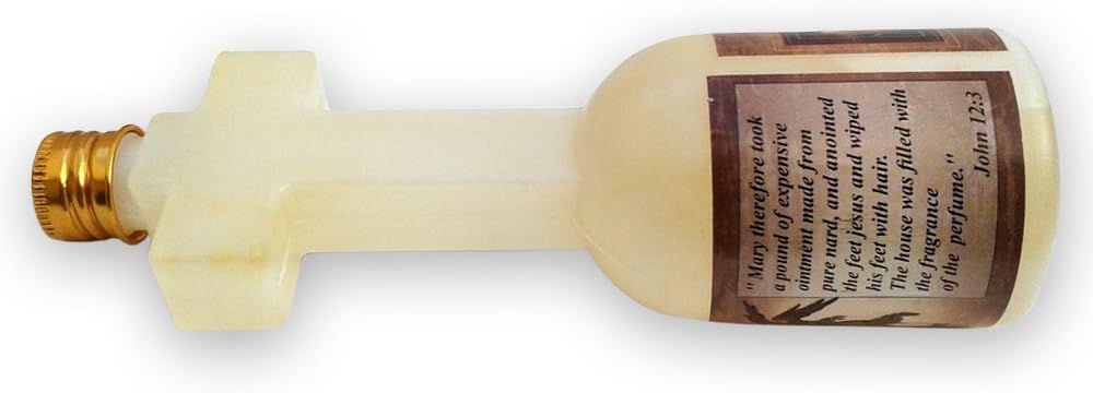 Spiritual Blessing Anointing Oil 125 ml in Cross Bottle Made in Jerusalem with 100% pure Frankincense, Myrrh and Spikenard