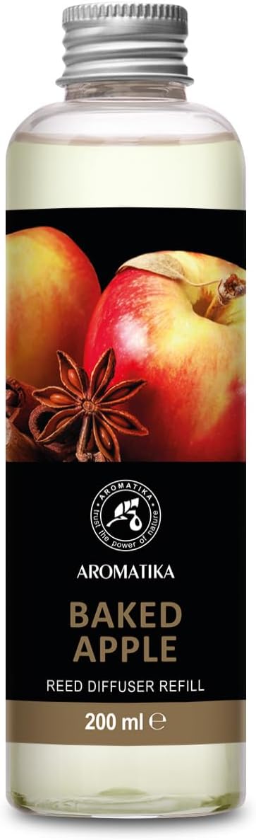 Baked Apple Refill Reed Diffuser 6.8 Fl Oz - Room Diffuser Refill - Home Fragrance - Room Freshener - Fresh and Long Lasting Fragrance
