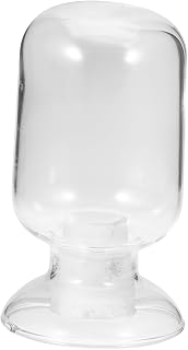 Glass Match Holder Jar Handcrafted Cloche Bottle for Decorative Storage of Matches Elegant and Compact Design for Gifts and Home Decor