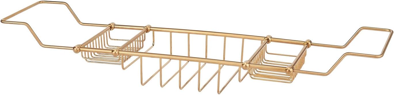 Signature Hardware 123696 Nottingham Brass Tub Caddy