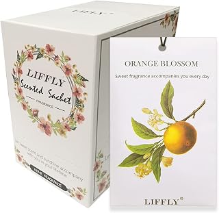 14 Packs Orange Blossom Sachets fit Drawer and Closet Long Lasting Gift