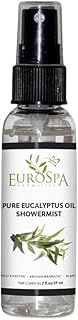 EuroSpa Aromatics Pure Eucalyptus Oil ShowerMist and Steam Room Spray, All-Natural Premium Aromatherapy Essential Oils - Pure Eucalyptus, 2oz