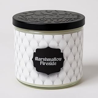 Marshmallow Fireside Candle ~ Highly Scented Large 3-Wick Candle ~ Soy and Coconut Wax Blend