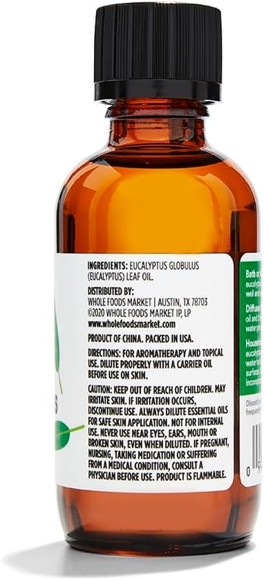 365 by Whole Foods Market, Eucalyptus Essential Oil, 2 Fl Oz