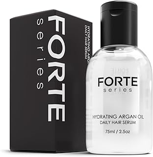 Alex Costa Hydrating Argan Oil Daily Hair Serum by Forte Series Sulfate Free Argan Hair Oil for Men Hair Serum for Dry Damaged Hair, for Styling Hair (75 ml / 2.5 oz)
