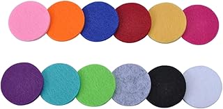 Healifty 100pcs Thick Absorbent Replacement Pads for Diffuser Necklace Locket Mixed Colors Fit for Optimal Scent Diffusion Reusable Essential Oil Pads