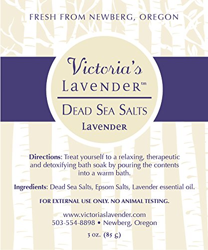 Victoria's Lavender Luxury Lavender Neck Wrap, Dead Sea Bath Salts, and Hand & Body Lotion , Microwavable Neck Heating Pad Filled with Lavender Buds & Flax Seed, Relaxing Spa Gift Basket, Set of 3