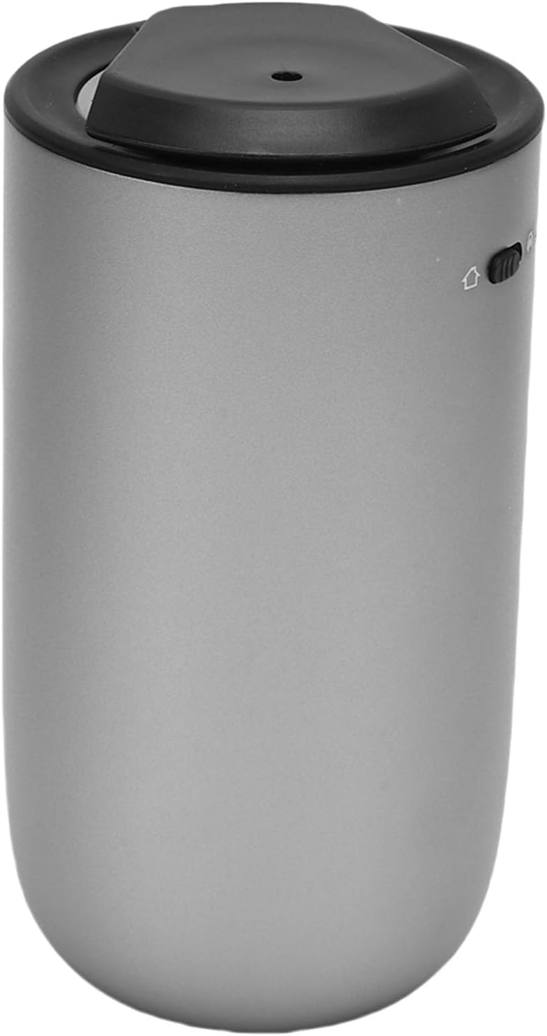 Waterless Essential Oil Diffuser, 15ml Waterless Diffuser for Essential Oil Nebulizer, Portable Aromatherapy Air Scent Diffuser for Home Car Room Office (Ti Silver)