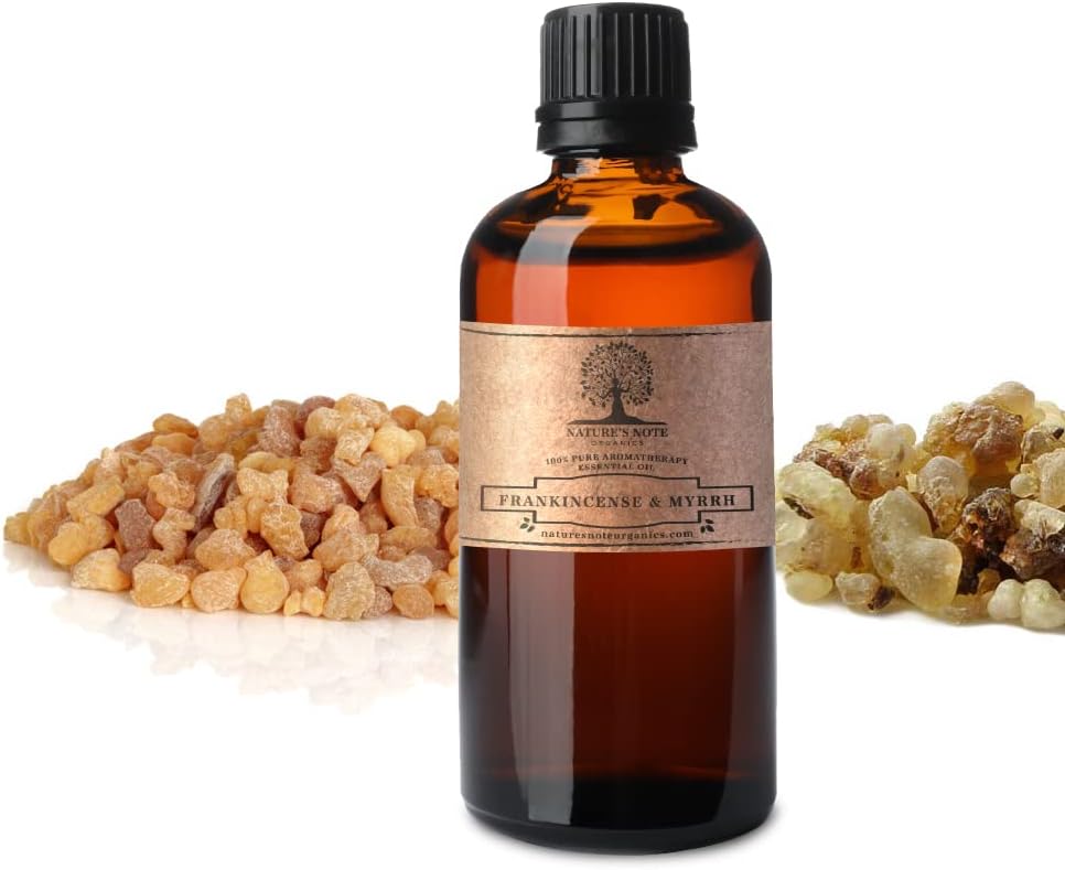 Frankincense & Myrrh - 100% Pure Grade Essential Oil by Nature's Note Organics - 0.3 Fl Oz