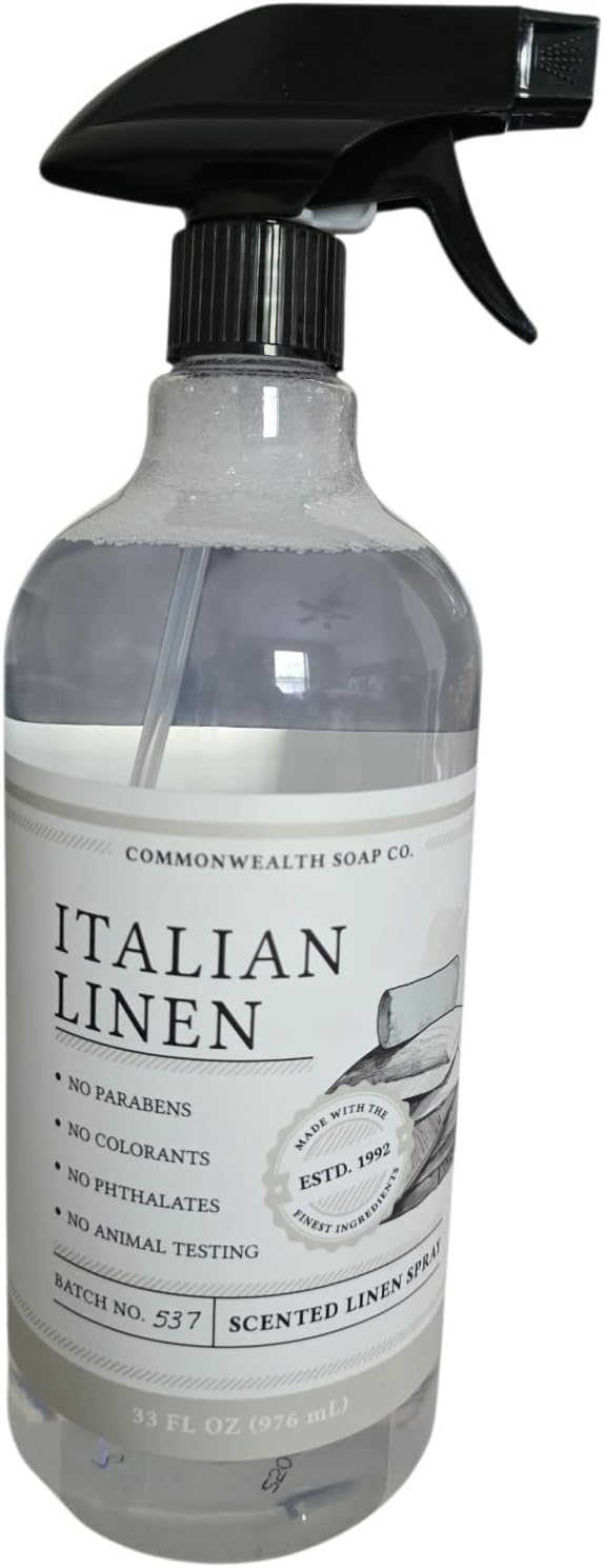 Italian Linen Scented Fabric, Linen & Room Spray 33 Fl Oz