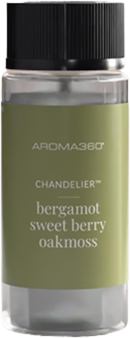 Aroma360 - Chandelier Fragrance Oil Blend | Hotel Inspired for Luxury Essential Oil Diffusers | Aromatherapy Scent Diffuser Oil | Bergamot, Woodsy Sandalwood, and Flirtatious Saffron - 50ML