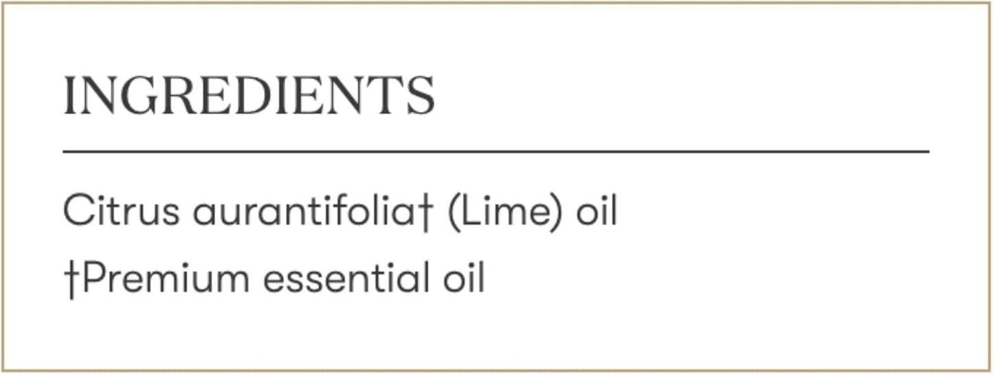 Young Living Lime Essential Oil 15 ml | Bright Citrus Aroma for Diffusers, Massage & Aromatherapy | Cold Pressed Lime Peel Botanical Oil | Fresh Zesty Fragrance | Seed to Seal Quality