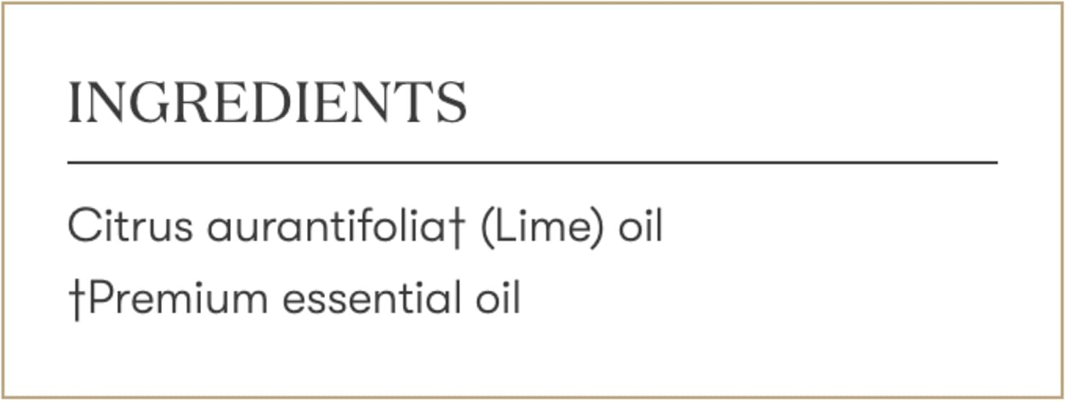 Young Living Lime Essential Oil 15 ml | Bright Citrus Aroma for Diffusers, Massage & Aromatherapy | Cold Pressed Lime Peel Botanical Oil | Fresh Zesty Fragrance | Seed to Seal Quality