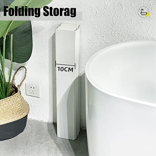 Foldable Bathtub Cover,Bathtub Tray, Thermal Insulation Bathtub Cover with Storage Bracket.Bath Tray Caddy for Luxury Spa Foldable Bathtub Cover with Dust Proof Insulation Board Scalable PVC