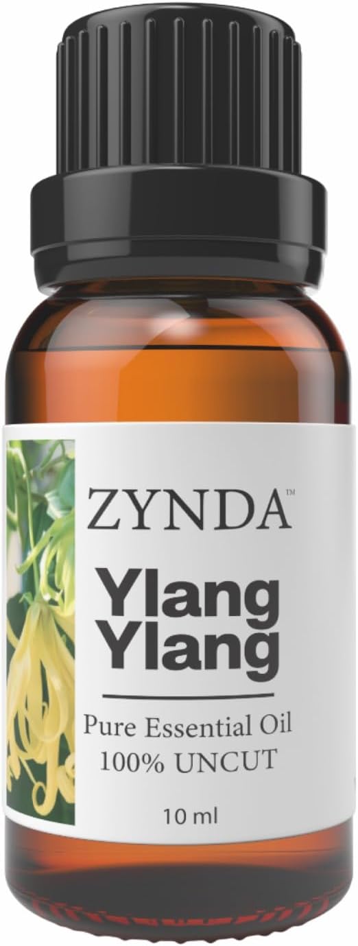 Ylang-Ylang Essential Oil – 100% Pure & Natural | Premium Ylang Ylang Oil for Diffuser & Skin | Uncut • Raw • Very Potent Floral Aromatherapy Essential Oils for Relaxation & Self-Care - 10ML