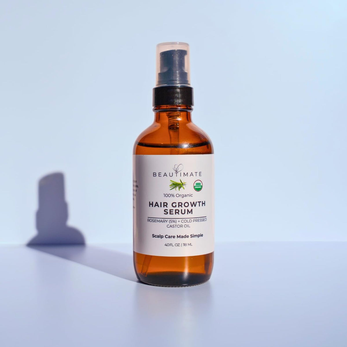 beautimate USDA Organic Rosemary Hair Growth Serum