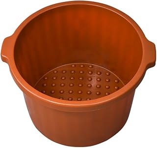 Wcxixo Foot Spa Bath with Smooth Bubble Massage Massage Nodes & Arch, Tired Relieve, Promote Blood Circulation Feet Soaker Household Foot Bath Barrel Foot Soaking Household Items Deco