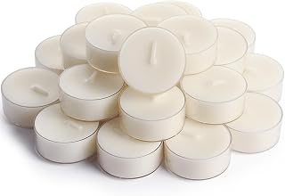 DEYBBY Natural Jasmine Scented Soy Wax Tealight Candles Bulk, Aromatherapy Luxury Tea Candle Set of 24-4 Hour Burning Great Gift