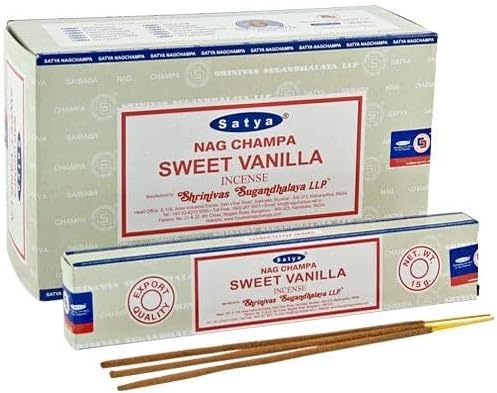 Satya Premium Incense Sticks Assorted Set, 12 Packs, 180 Sticks, for Meditation, Aromatherapy, Yoga
