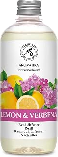 Reed Diffuser Refill Lemon & Verbena 17 Fl Oz - Home Fragrance - Air Freshener - Room Freshener - Relaxation Fragrance - Scented Diffusers - Citrus Scent - Aromatherapy