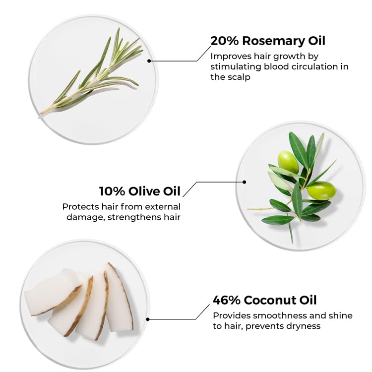 BRILLARE 20% Rosemary Oil Shots For Rapid Hair Growth | Improves Thickness | Controls Hair Fall & Nourishes Scalp | 100% Natural, Non Greasy Hair Oil Shots For Men & Women
