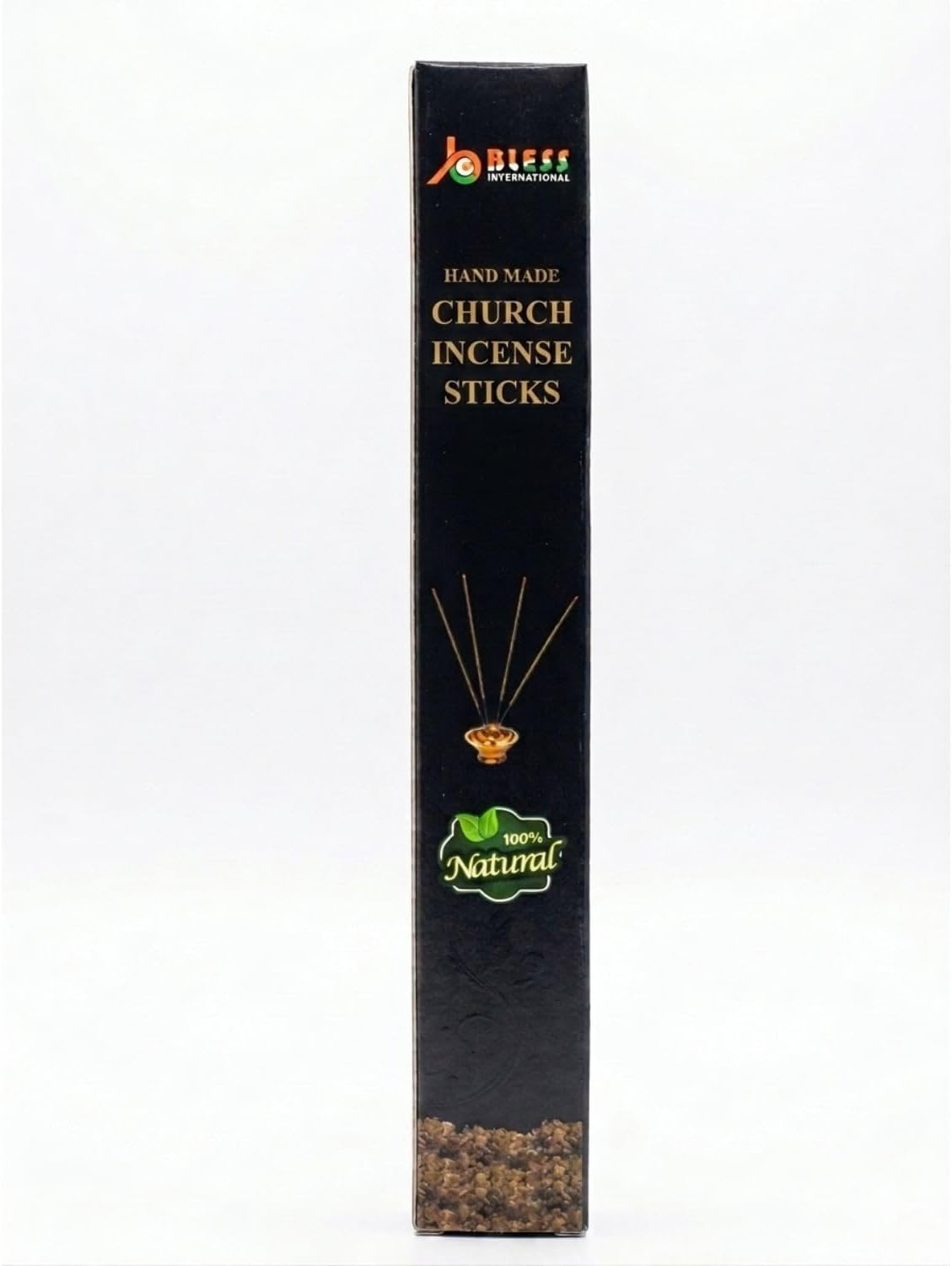 Church-Frankincense 100%-Natural-Handmade-Hand-Dipped-Incense-Sticks Organic-Chemicals-Charcoal-Free Purification-Relaxation-Positivity-Yoga-Meditation Best-Woods-Scent (15 Sticks (1.7 OZ))