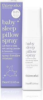 Thisworks Baby Sleep Pillow Spray: Ultra-Gentle to Lull Your Baby to Sleep, Calming Lavendar & Camomile, 75ml | 2.5 fl oz; 6+ Months