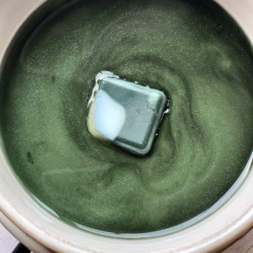 Enchanted Forest Wax Melts | Black Violet Saffron Amber Floral Blend Scent Clamshell Pack of 6 Cubes | Dark Green White 3 oz | Valentines Day Gift