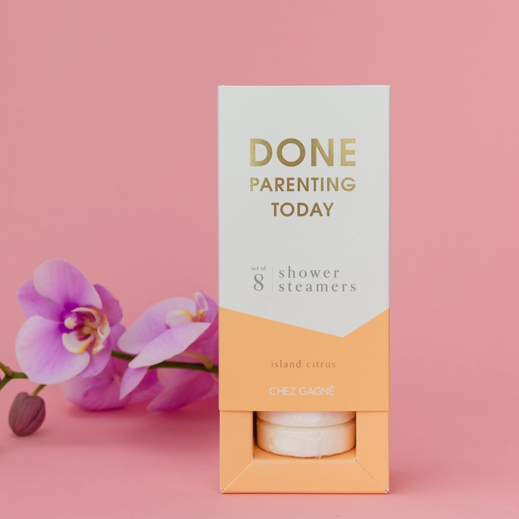 Aromatherapy Shower Steamers - Done Parenting Today - Island Citrus, Set of 8 - Vegan, Cruelty-Free, Made in USA - Paraben, Sulfate & Phthalate-Free - Mother's Day Father's Day - Gift for Mom & Dad