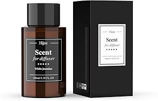 White Jasmine Essential Oil for Waterless Diffusers,Reed Diffuser Refill,Premium Fragrance for Home Decor,Hotel Style Collection - Plastic Bottle,100ml(3.4 fl.oz)