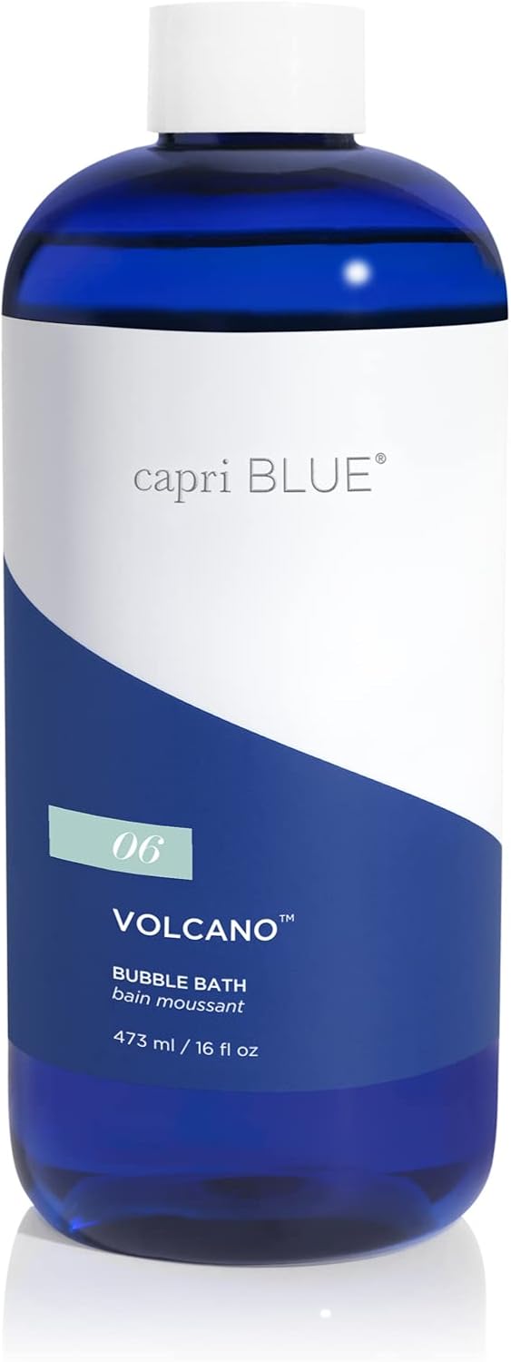 Capri Blue Luxury Bubble Bath for Women & Men - Relaxing Bath Products - Formulated with Watermelon & Pomegranate Extracts and Glycerin - Self Care Gifts for Women & Men (Volcano, 16 oz)