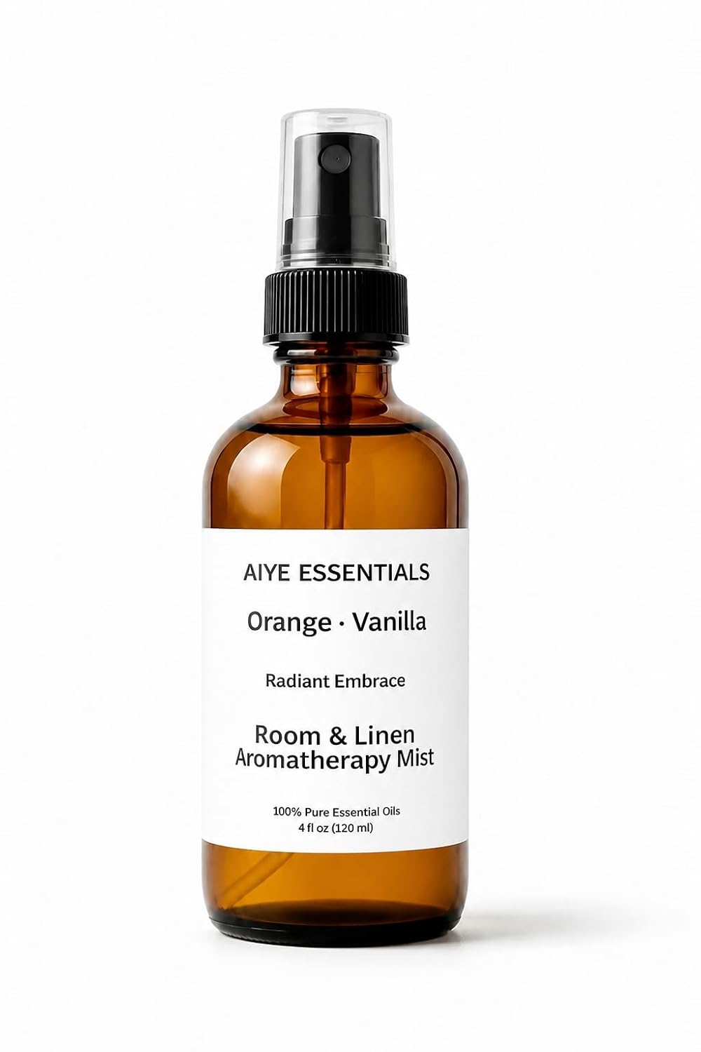 Aiye Essentials Orange Vanilla Room, Linen Spray &amp; Fabric, Aromatherapy Mist 4 oz